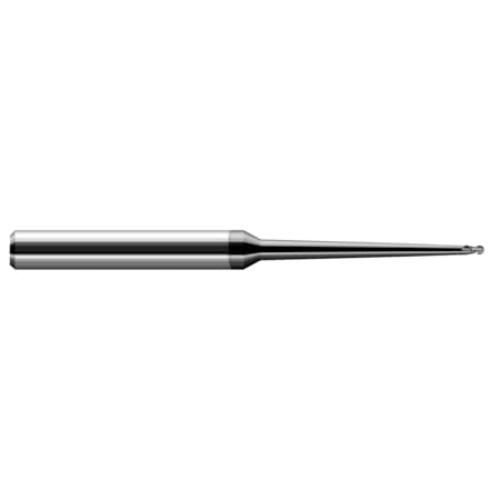 Miniature End Mill - 2 Flute - Ball, 0.0310 (1/32), Overall Length: 4
